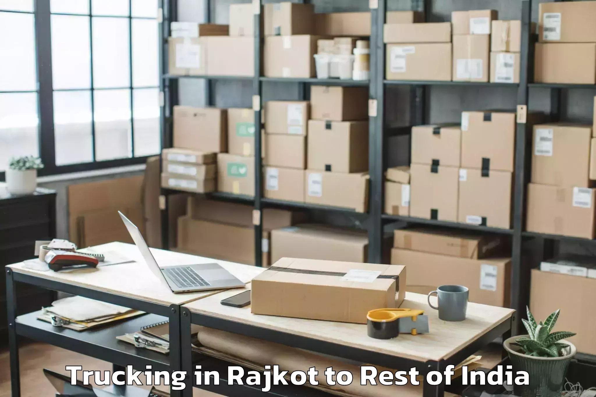 Easy Rajkot to Rahulraj Mall Trucking Booking